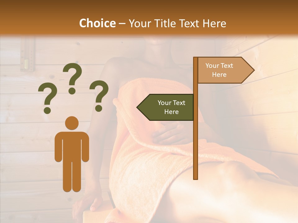 Woman Relaxation Leisure PowerPoint Template