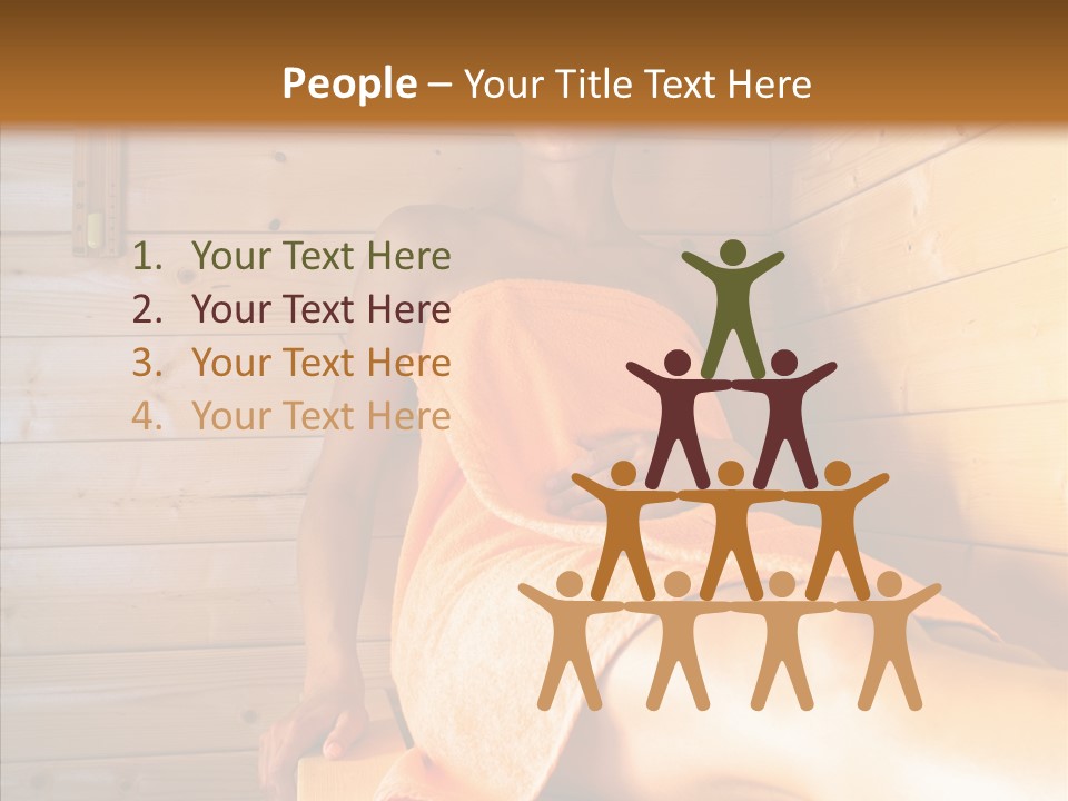 Woman Relaxation Leisure PowerPoint Template