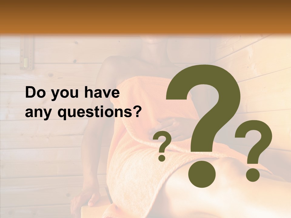 Woman Relaxation Leisure PowerPoint Template