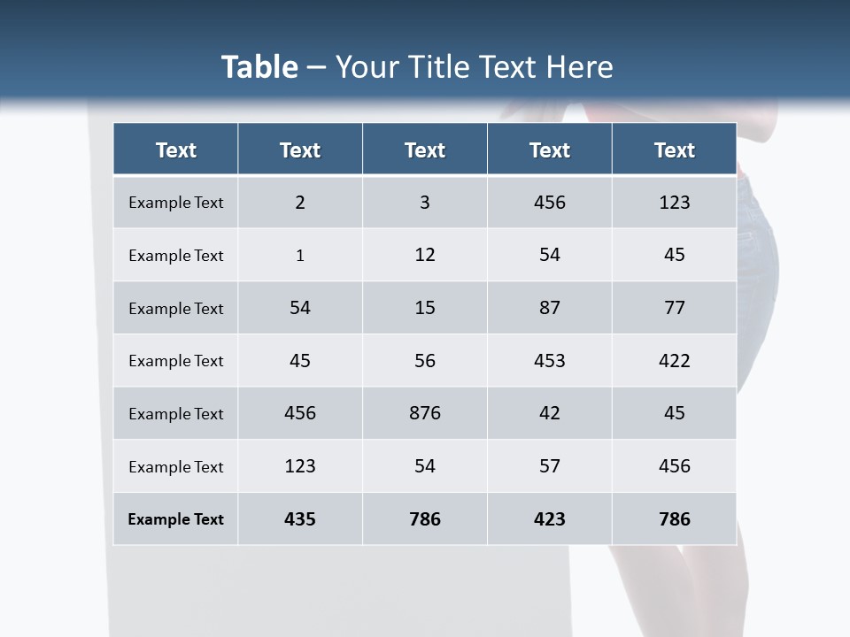 Table Trategy Per On PowerPoint Template