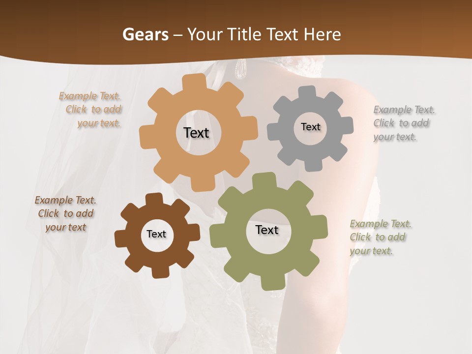 Celebration Bride Fiancee PowerPoint Template