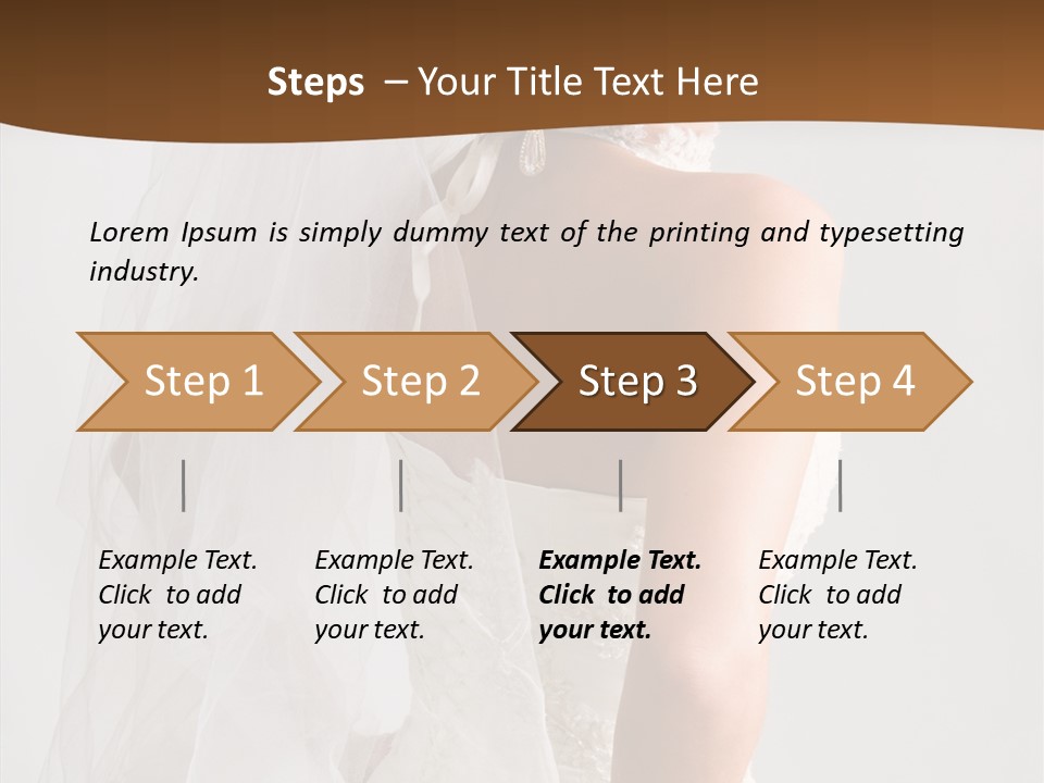 Celebration Bride Fiancee PowerPoint Template