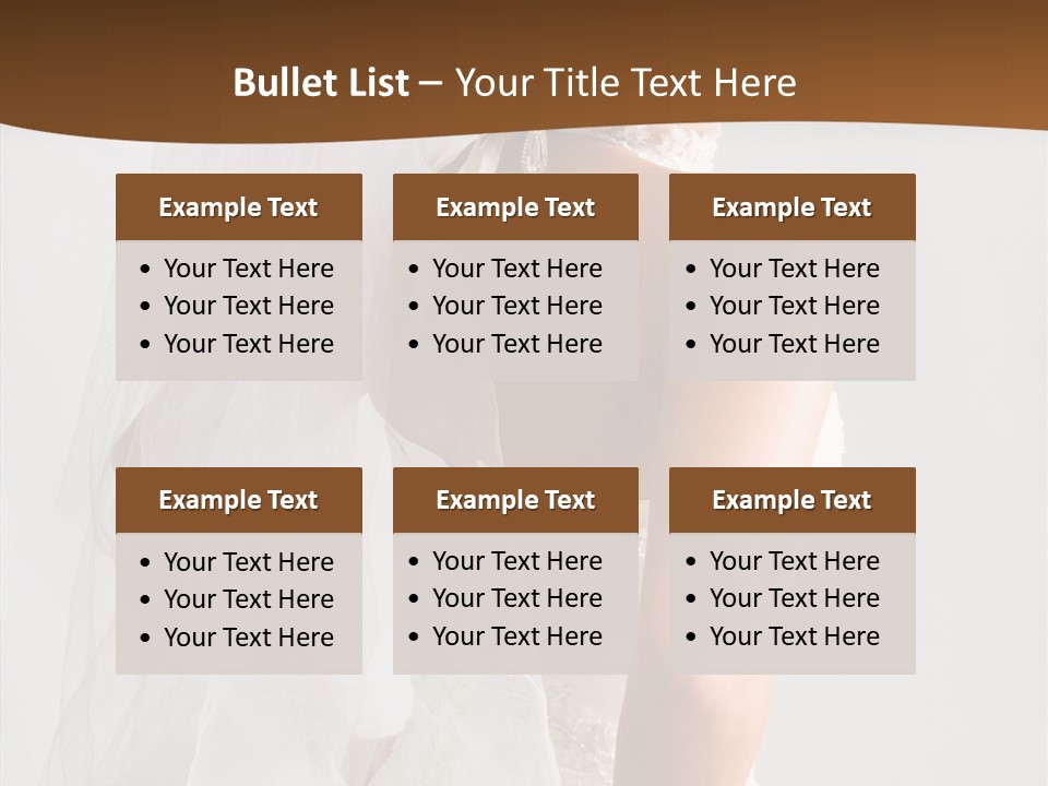 Celebration Bride Fiancee PowerPoint Template