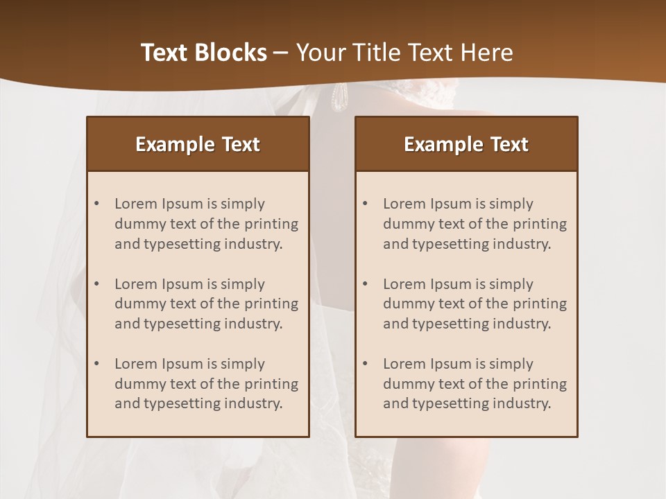 Celebration Bride Fiancee PowerPoint Template