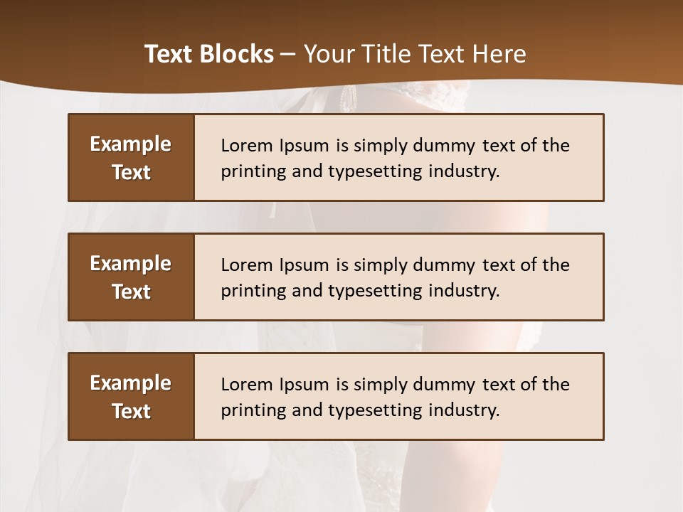 Celebration Bride Fiancee PowerPoint Template