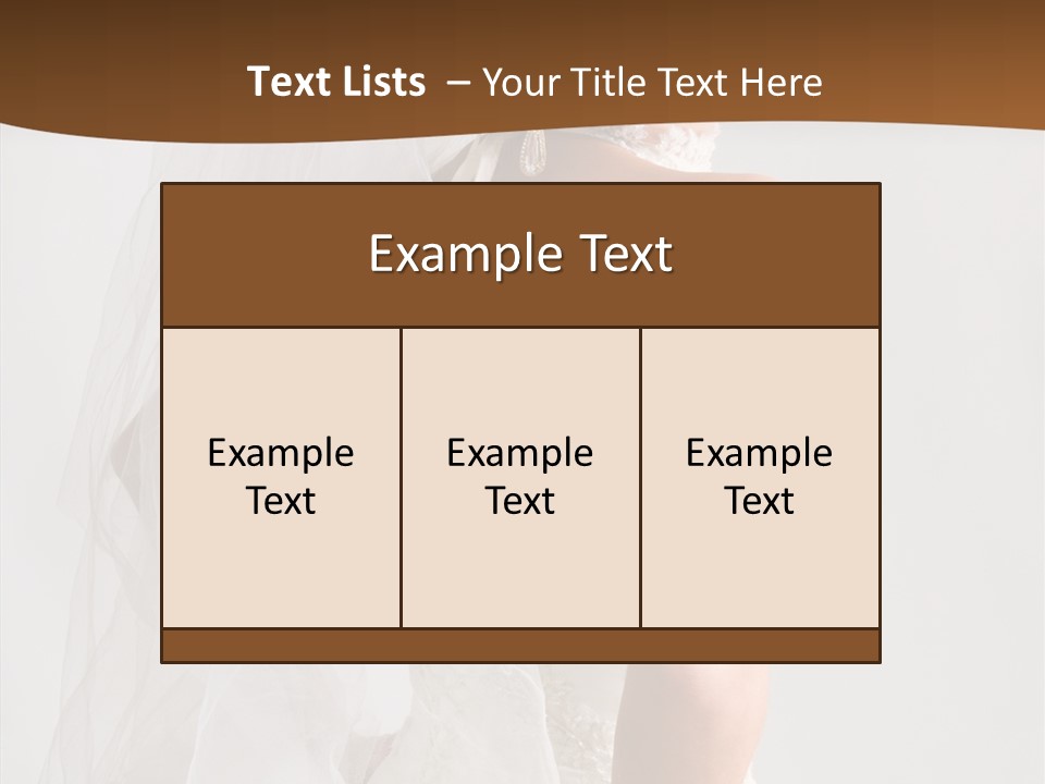Celebration Bride Fiancee PowerPoint Template
