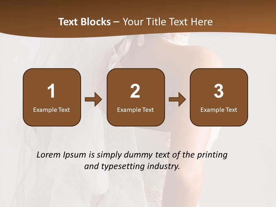 Celebration Bride Fiancee PowerPoint Template