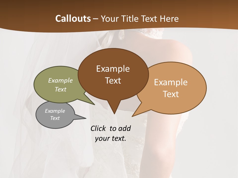 Celebration Bride Fiancee PowerPoint Template