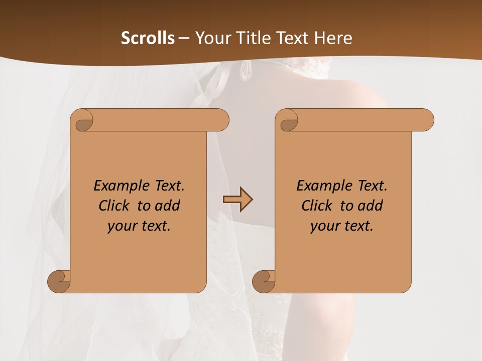 Celebration Bride Fiancee PowerPoint Template