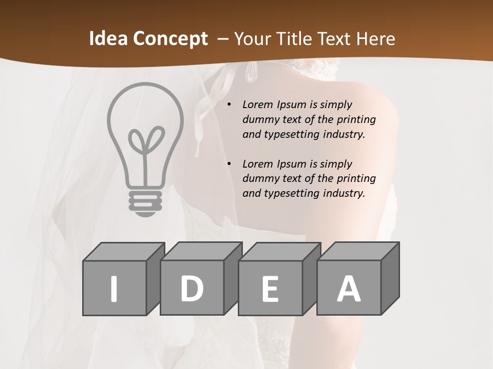 Celebration Bride Fiancee PowerPoint Template