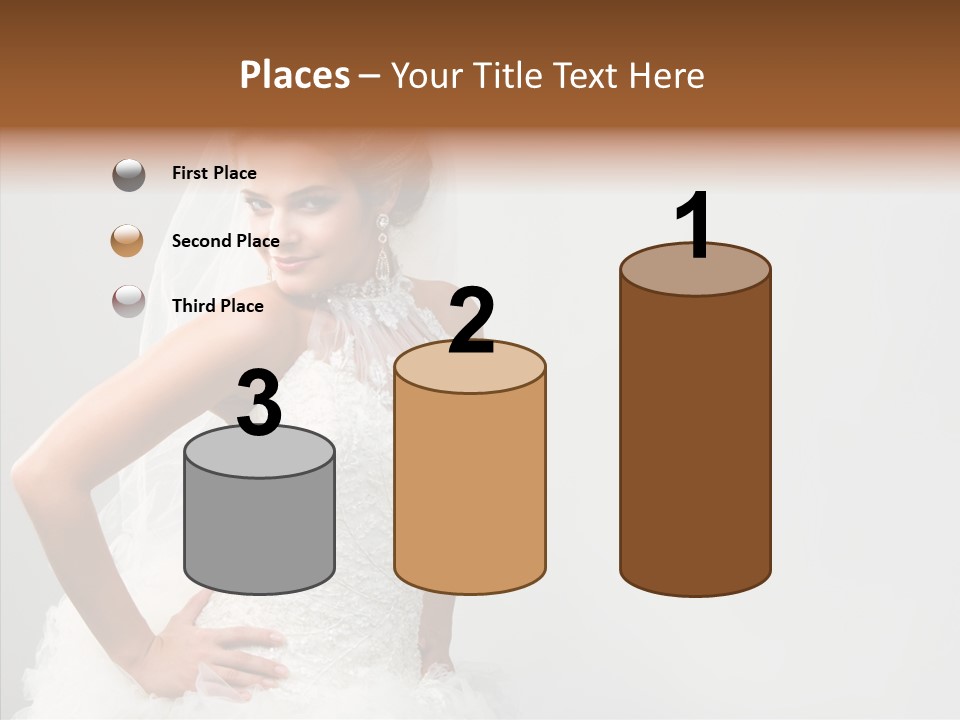 Wedding Charming Woman PowerPoint Template