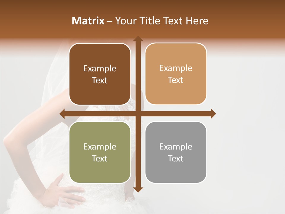 Wedding Charming Woman PowerPoint Template