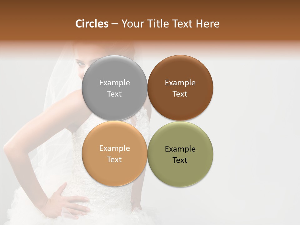Wedding Charming Woman PowerPoint Template