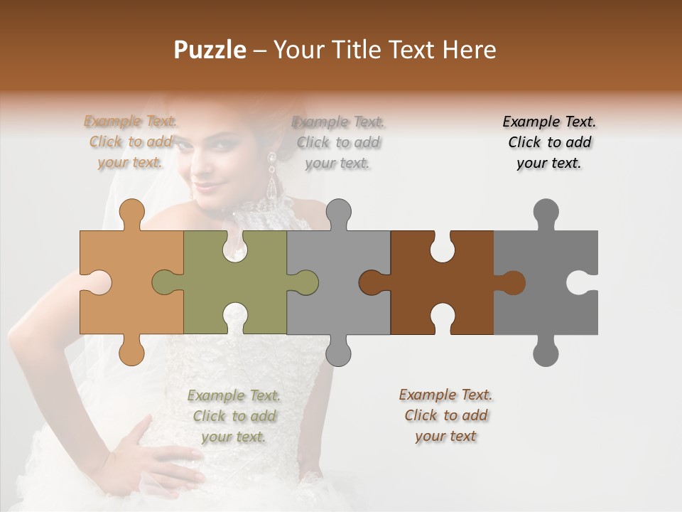 Wedding Charming Woman PowerPoint Template