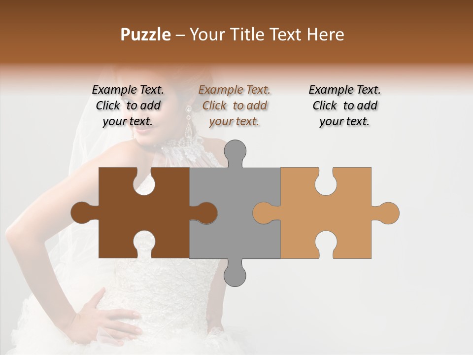 Wedding Charming Woman PowerPoint Template