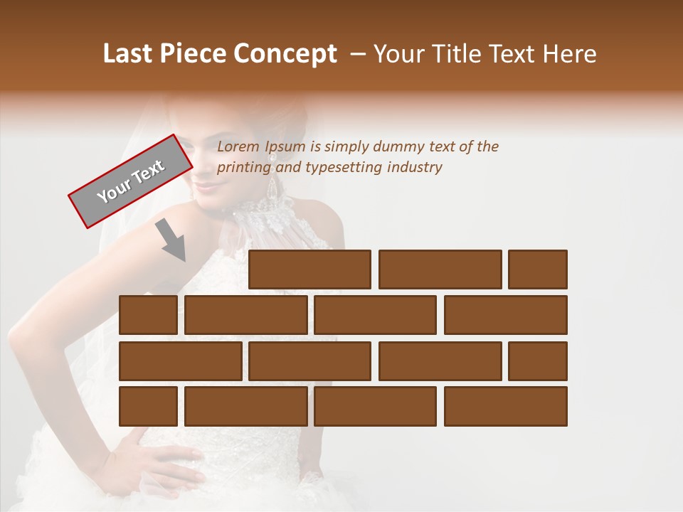 Wedding Charming Woman PowerPoint Template