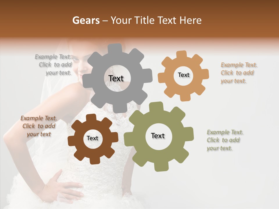 Wedding Charming Woman PowerPoint Template