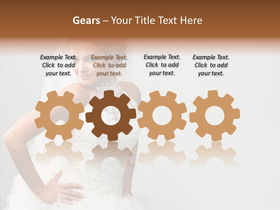 Wedding Charming Woman PowerPoint Template