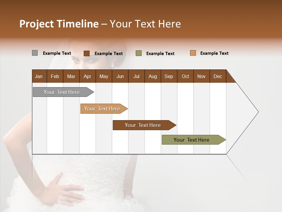 Wedding Charming Woman PowerPoint Template