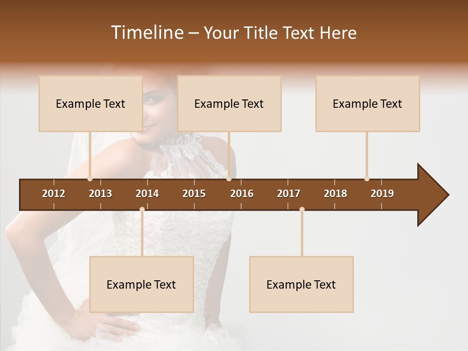 Wedding Charming Woman PowerPoint Template