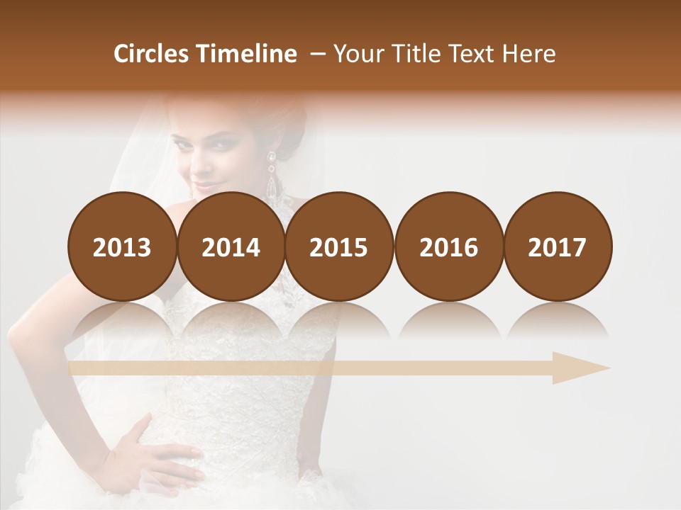 Wedding Charming Woman PowerPoint Template