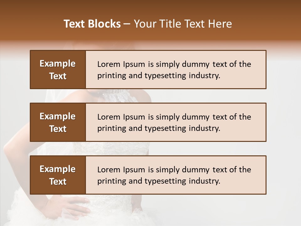 Wedding Charming Woman PowerPoint Template