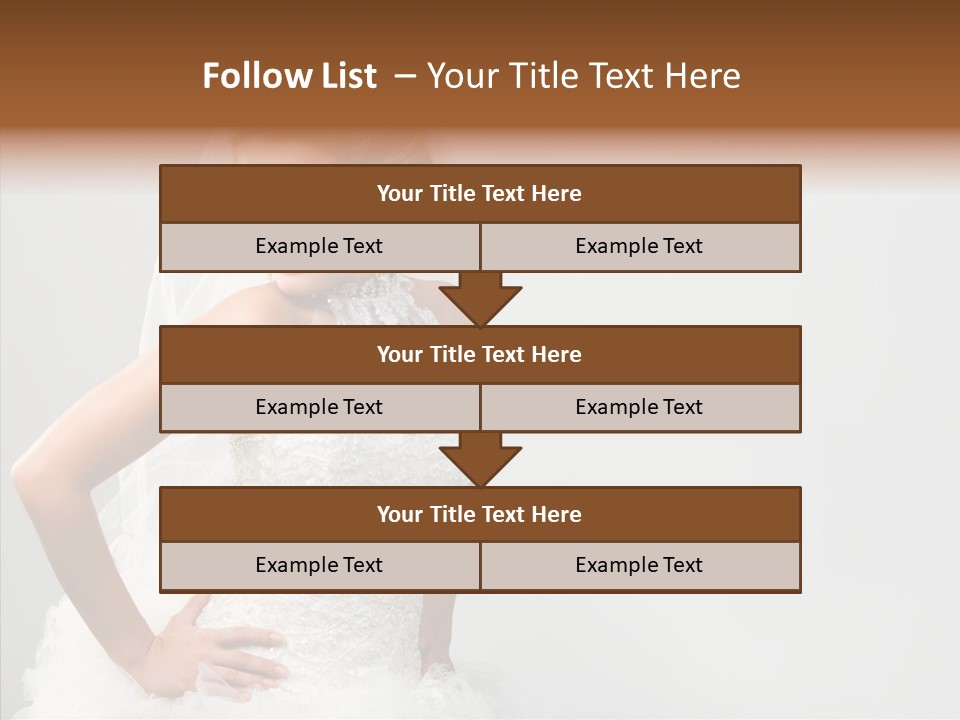 Wedding Charming Woman PowerPoint Template