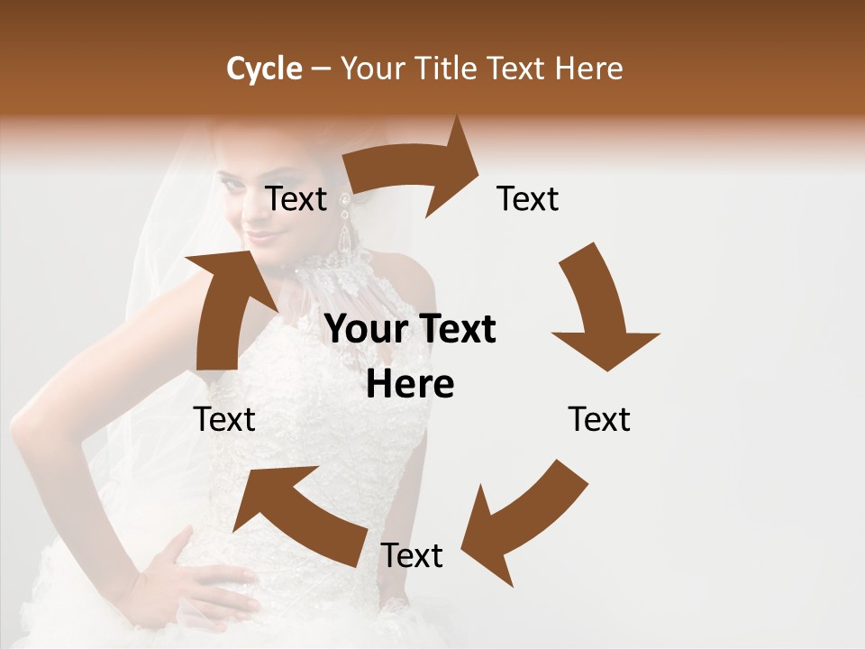 Wedding Charming Woman PowerPoint Template