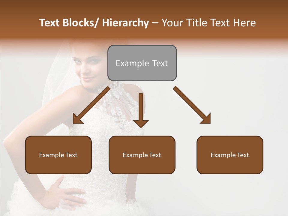 Wedding Charming Woman PowerPoint Template