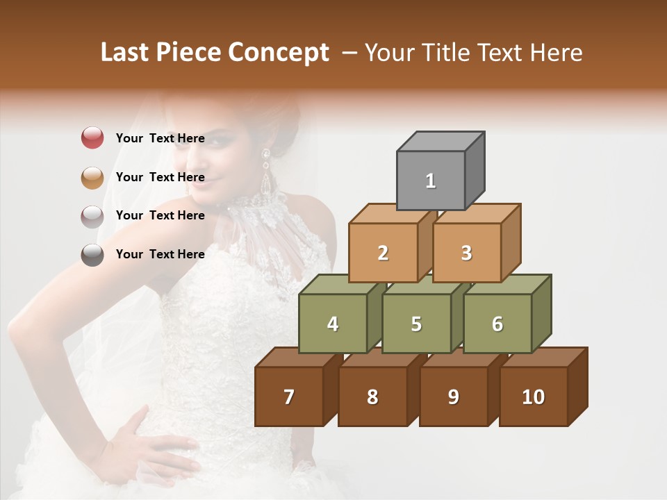 Wedding Charming Woman PowerPoint Template