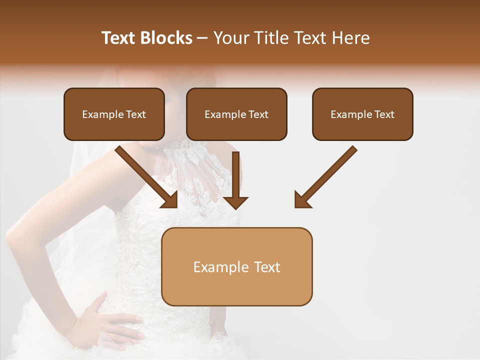 Wedding Charming Woman PowerPoint Template