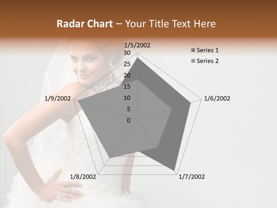 Wedding Charming Woman PowerPoint Template