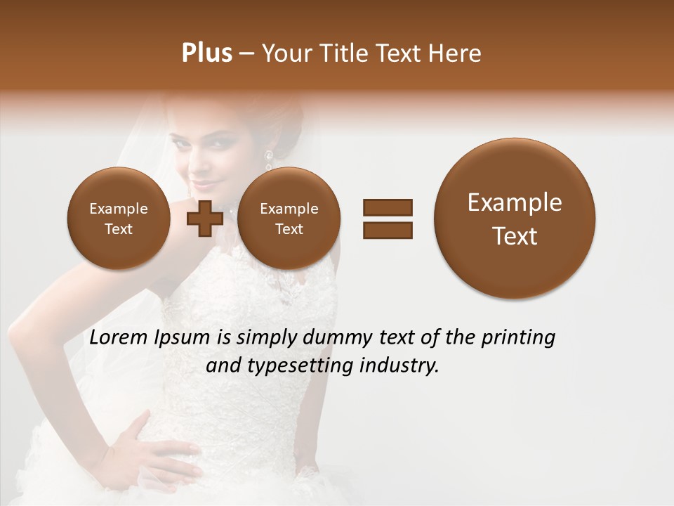 Wedding Charming Woman PowerPoint Template