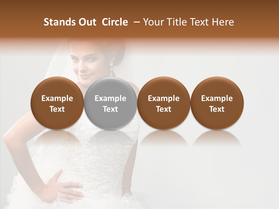 Wedding Charming Woman PowerPoint Template