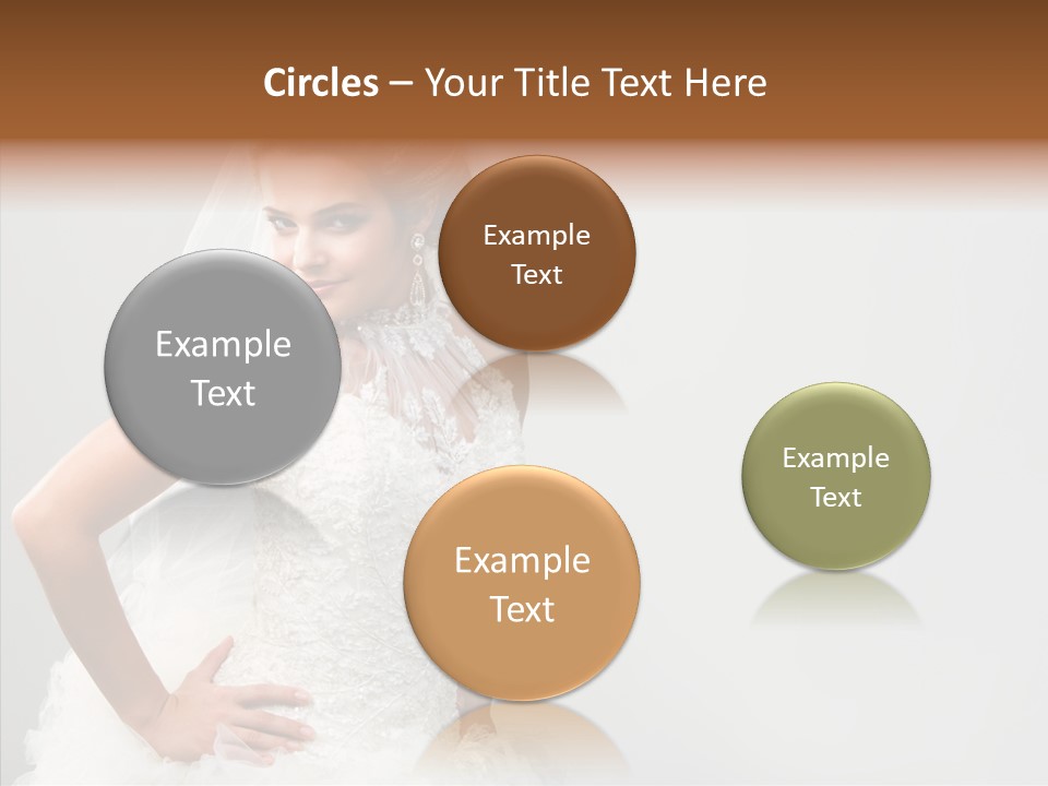 Wedding Charming Woman PowerPoint Template