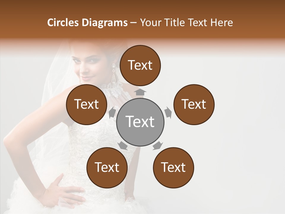 Wedding Charming Woman PowerPoint Template