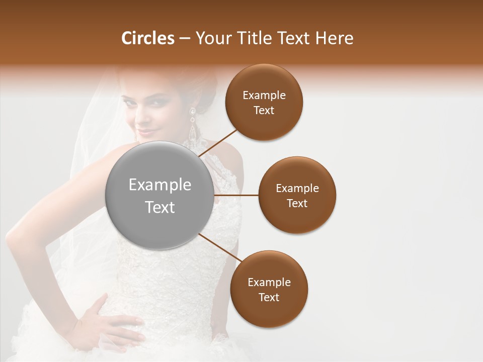 Wedding Charming Woman PowerPoint Template
