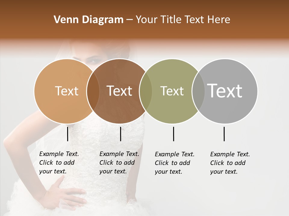 Wedding Charming Woman PowerPoint Template