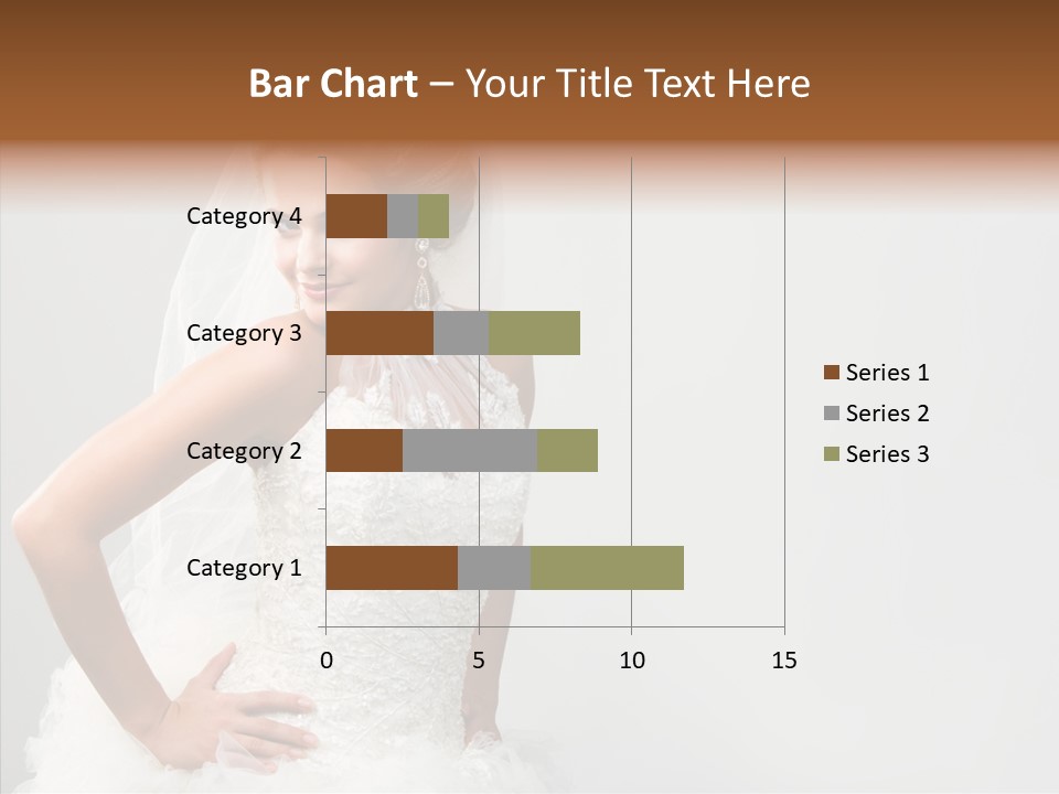 Wedding Charming Woman PowerPoint Template