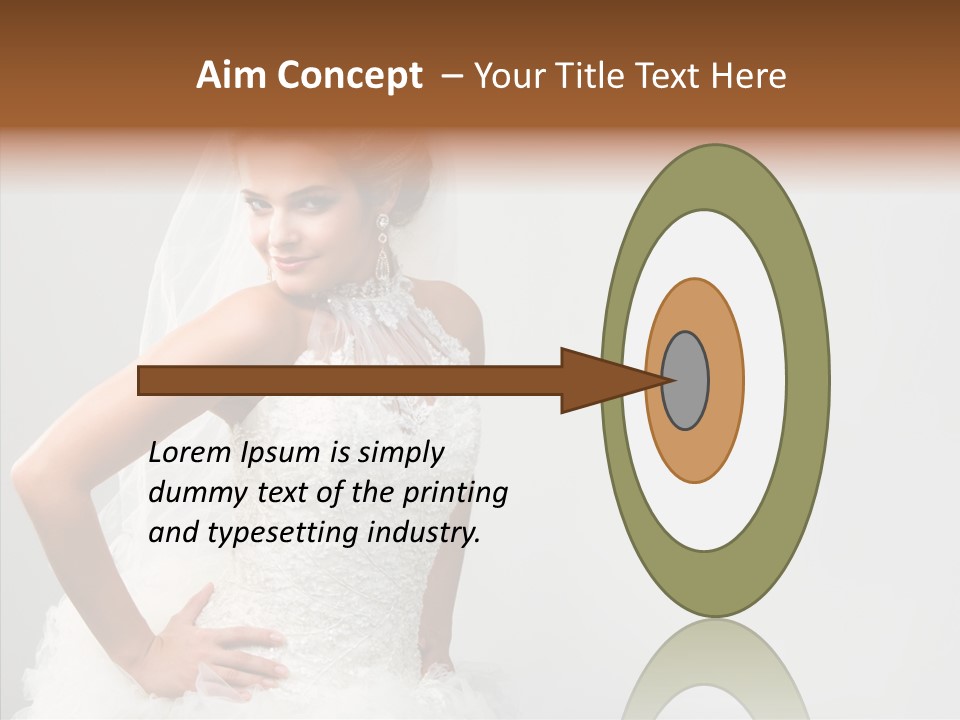 Wedding Charming Woman PowerPoint Template