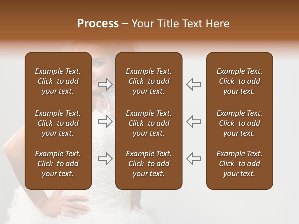 Wedding Charming Woman PowerPoint Template