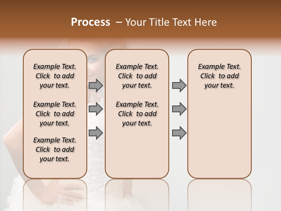 Wedding Charming Woman PowerPoint Template