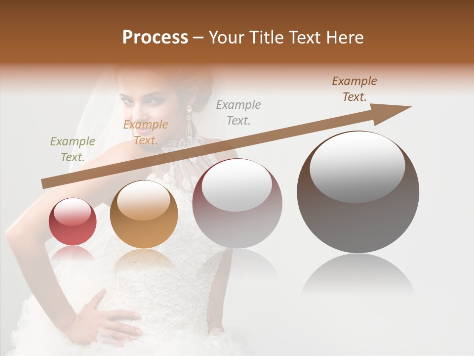Wedding Charming Woman PowerPoint Template