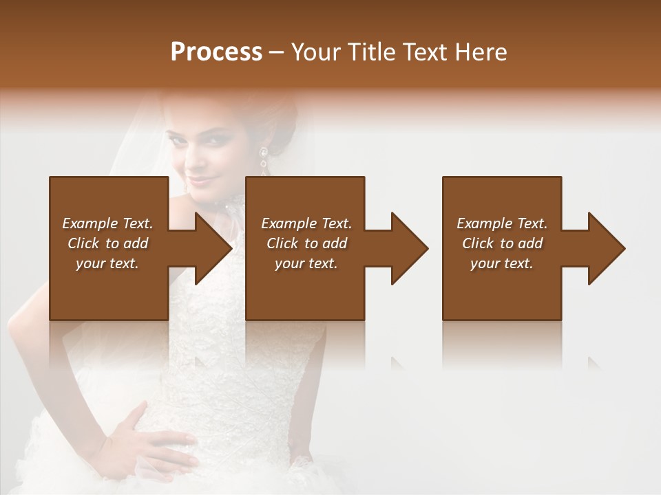 Wedding Charming Woman PowerPoint Template