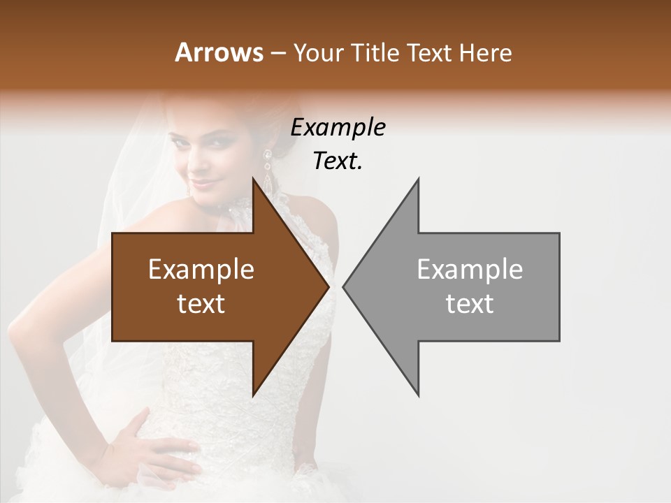 Wedding Charming Woman PowerPoint Template