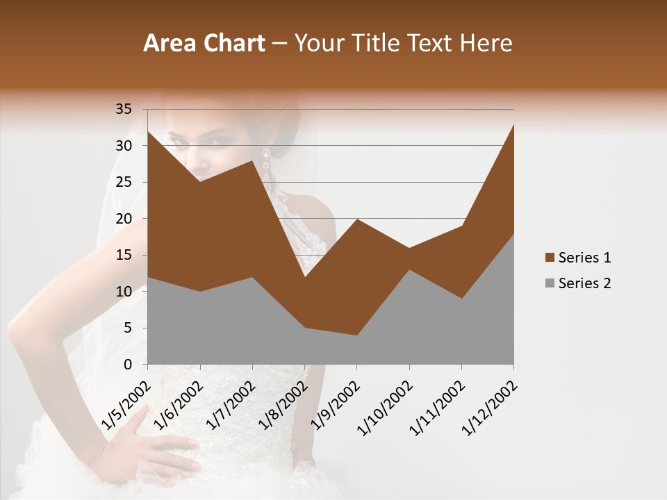 Wedding Charming Woman PowerPoint Template