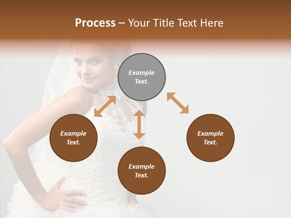 Wedding Charming Woman PowerPoint Template