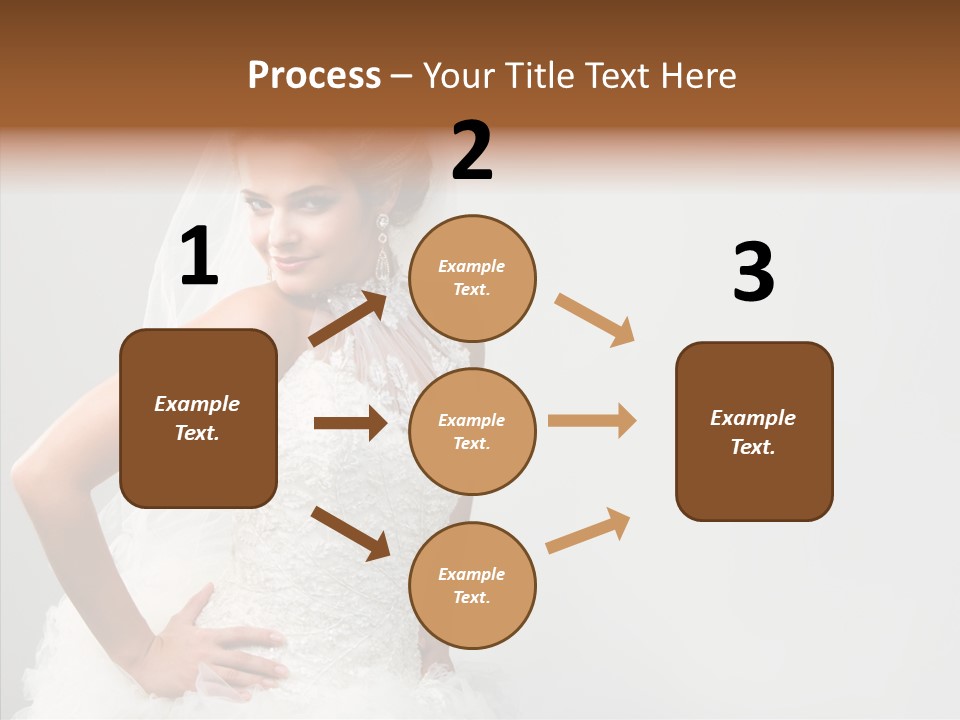 Wedding Charming Woman PowerPoint Template