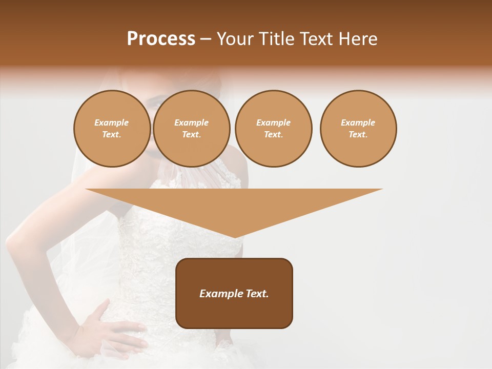 Wedding Charming Woman PowerPoint Template