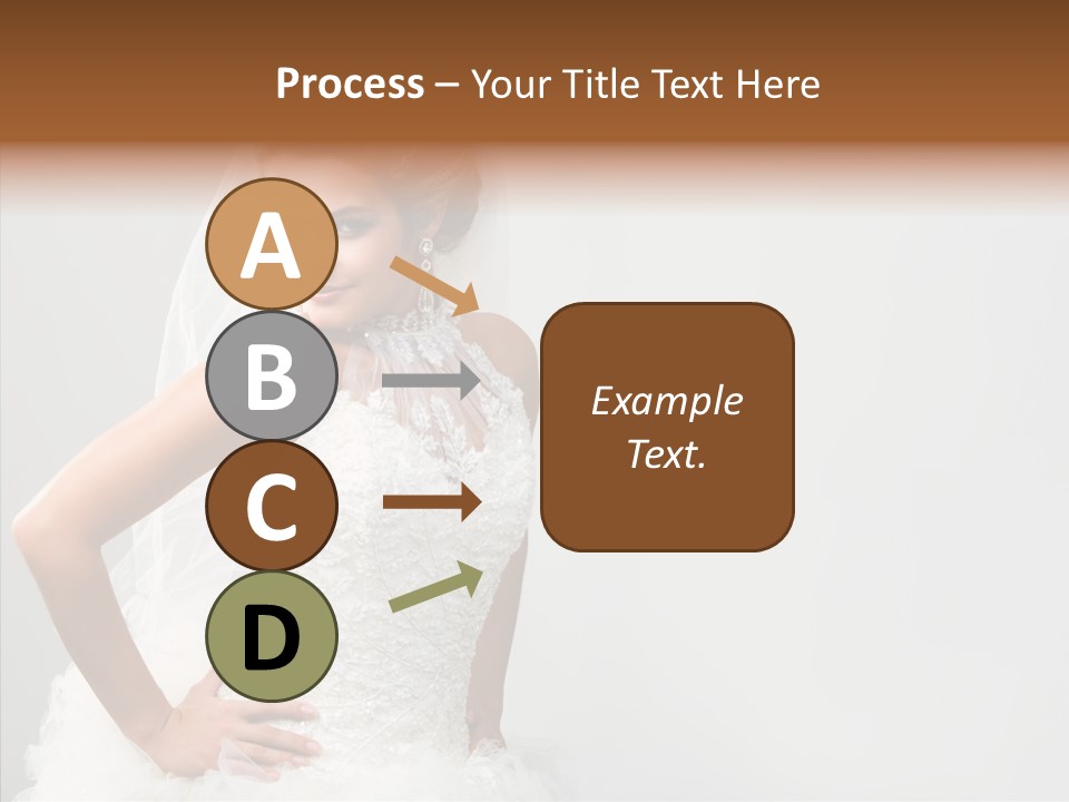 Wedding Charming Woman PowerPoint Template